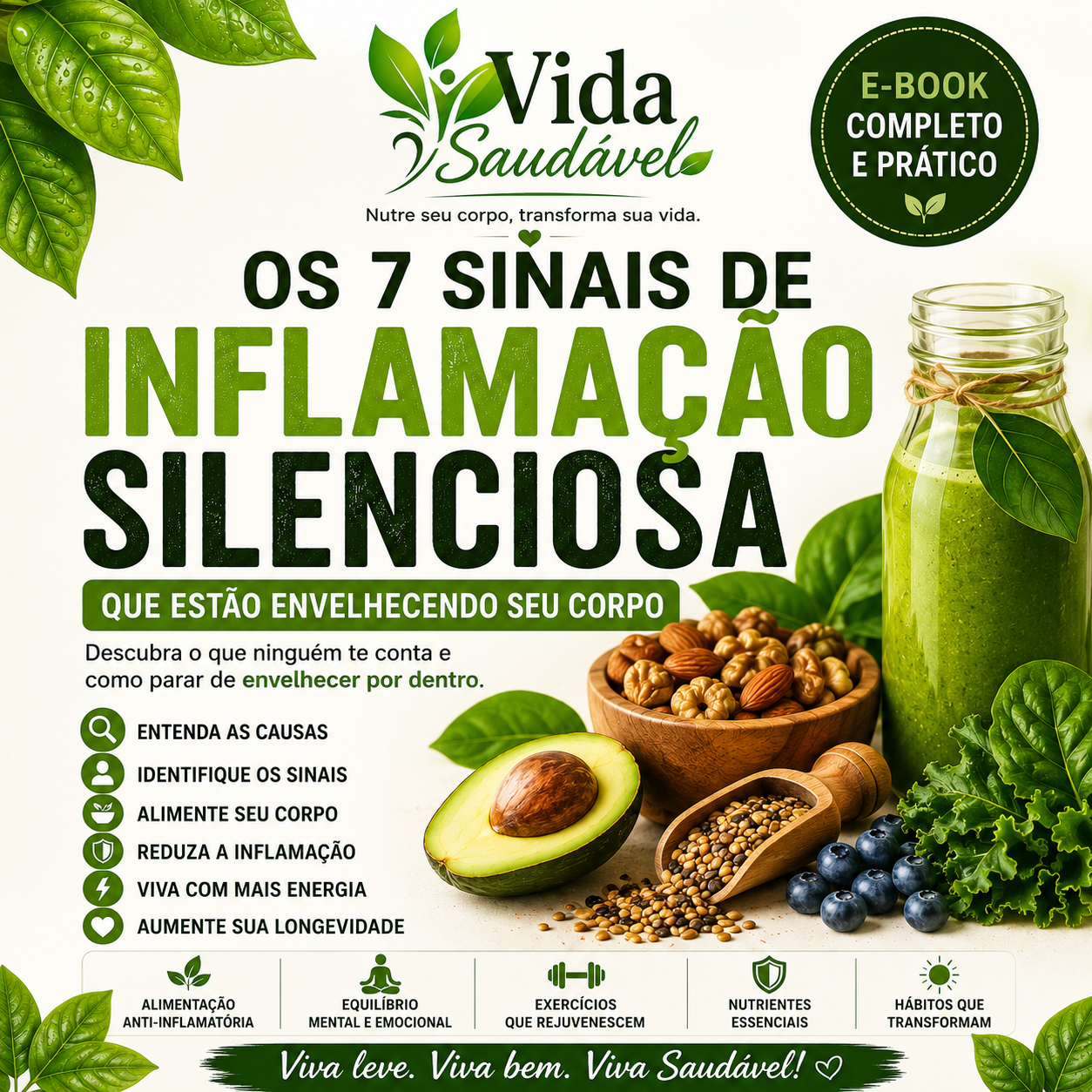 Capa do e-book Os 7 Sinais da Inflamação Silenciosa